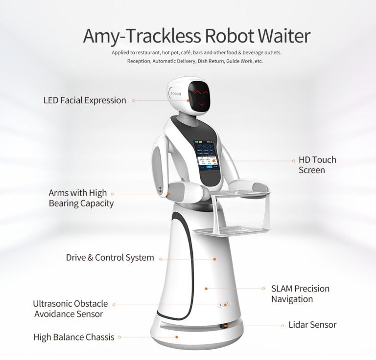 Amy-Trackless robot waiter